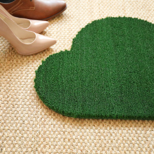 Paillasson Coco Nuage vert - gros plan