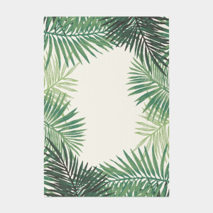 Tapis Tropical - Feuillages verts - Intérieur / Extérieur