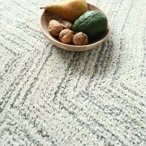 Tapis ultra-doux - Minimaliste - Crème dessin graphique gris - gros plan