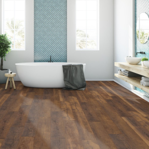 Parquet flottant Stratifié - Compatible cuisine salle de bain - Chêne Jamaica - salle de bain