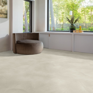 Sol Vinyle textile Rénove - Envers gris - Béton lissé gris centaure - chambre