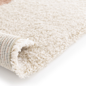 Tapis de salon à motif organique - Sully - Écru - envers