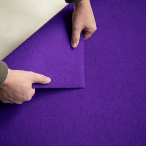 Moquette Orotex Revexpo Violet détail technique de l'envers