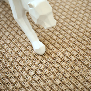 Tapis Natté Sumatra Naturel - Ganse synthétique Marron - zoom
