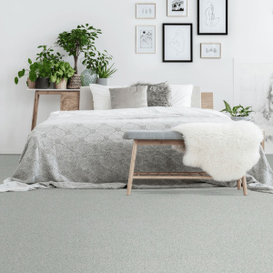 Moquette chambre ou salon Select Gris perle avec ambiance lumineuse et confort optimal