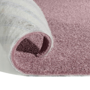 Moquette ultra douce Kawaii Rose ancien, vue technique du revêtement textile épais