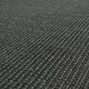 Tapis sur mesure Sisal Yucatan noir - gros plan