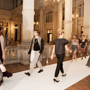 Moquette Stand Expo filmé - Blanc - événement