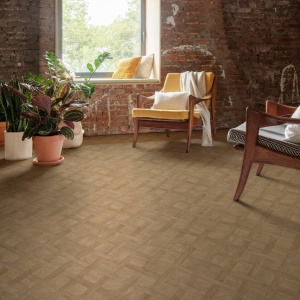 Sol Vinyle Style parquet Versailles ancien chêne naturel - salon