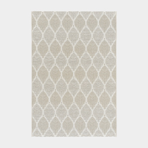Tapis Essenza - Nature urbaine - Feuilles beige ton sur ton