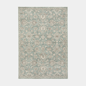 Tapis à motif floral oriental - Nora - Bleu