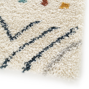 Tapis motif berbère - Tula - Multicolore - coin