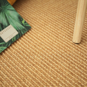 Tapis sur mesure Sisal Cuba paille dorée - zoom
