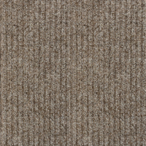 Zoom sur les grosses boucles du tapis d'entrée côtelé beige antisalissures