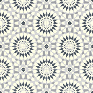 Sol Vinyle Style - Carreaux de ciment motif mosaïque bleu