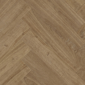 Lame vinyle - Gerflor Senso Unik HB - Madera castano, décor bois brun chaleureux posé en chevrons