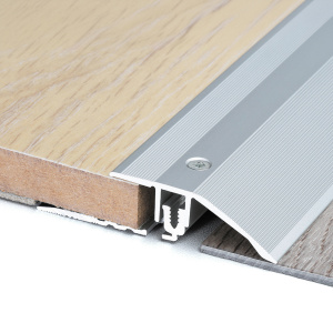 Barre de seuil Romus à visser 90 cm - Alu incolore - Rattrapage de niveau