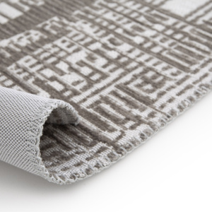 Tapis souple en matière recyclée - Legno - Brun - envers