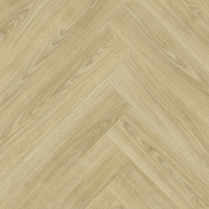 Sol Vinyle Textile - Harmonie - Bois clair bâton rompu - Surface brillante