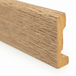 Plinthe Kronoswiss Modèle H avec profil et finition bois en perspective