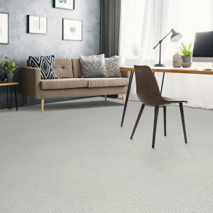 Sol Vinyle Style - Carrelage petite mosaïque argentée - Gris confortable et insonorisant