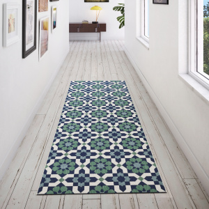 Tapis de couloir et cuisine - Lucienne - Bleu nuit - couloir