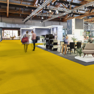 Moquette Orotex Revexpo - Jaune - Salon d'exposition
