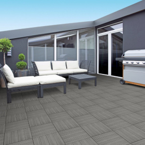 Dalle Terrasse Composite clipsable - Gris - terrasse et balcon