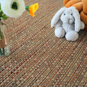 Tapis sur mesure Tissé plat Bornéo - Nature Multicolor