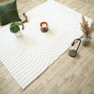 Tapis salon doux Circle - vue de loin