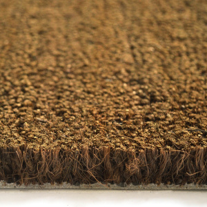 Tapis sur mesure Paillasson Brosse Coco Spécial PMR-ERP 23mm - Écru - tranche