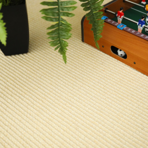 Revêtement sisal Cuba Blanchi texture dense avec relief prononcé et finition naturelle