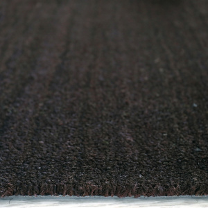 Paillasson coco brun épaisseur 17 mm, vue rapprochée de la texture en fibres naturelles