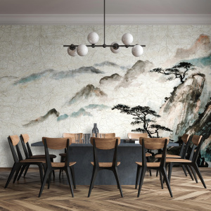 Papier peint panoramique - Format XXL - Paysage poétique - salle à manger