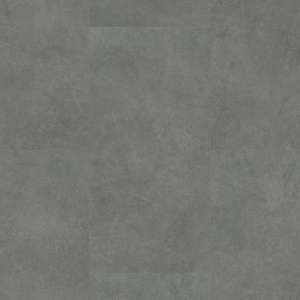 Motif minéral de la dalle Sol PVC click à plat - Effet béton lissé gris foncé