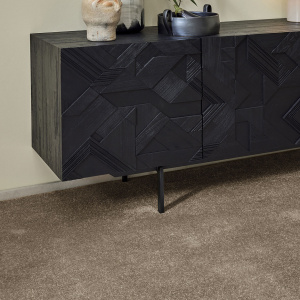 Dalle de moquette repositionnable Flexi Home muscade, ambiance contemporaine élégante