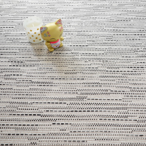 Tapis sur mesure Tissé plat Bornéo blanc - Vue de loin
