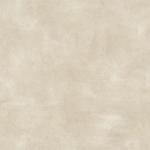 Détail du sol vinyle Batimax Styx T35 avec effet béton beige clair et variations minérales aux nuances sable et crème