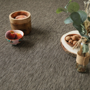 Tapis sur mesure Tissé plat - Mahé - Marron cendré