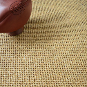 Tapis sisal Kidara chaume ganse brune - vue de près