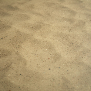 Texture détaillée du revêtement PVC Relief 3D imprimé plage de sable, rendu naturel impressionnant