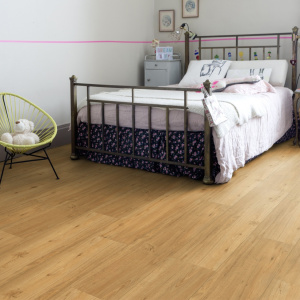 Lame vinyle Gerflor Creation 40 rigid acoustic Ballerina en chambre, ambiance douce et naturelle