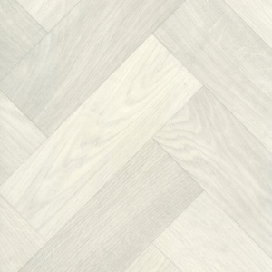 Sol Vinyle Textile Rénove - Imitation Parquet Chevrons bâtons rompus chêne blanchi