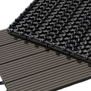 Dalle Terrasse Composite clipsable - Brun Foncé