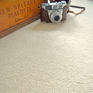 Tapis sur mesure Manège Velours - Blanc coquille