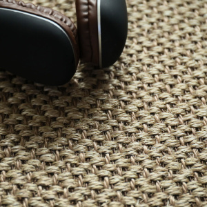 Tapis sur mesure sisal Slow ficelle lin - vue de près