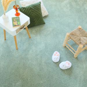 Moquette douce poils longs - Touch - Vert sauge - vue de loin