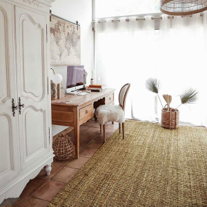 Tapis naturel Bohème en Jute - Salon
