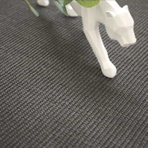 Tapis sur mesure Sisal - Yucatan couleur gris foncé - Vue de près