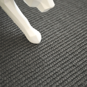 Tapis sur mesure Sisal - Yucatan couleur gris foncé - gros plan